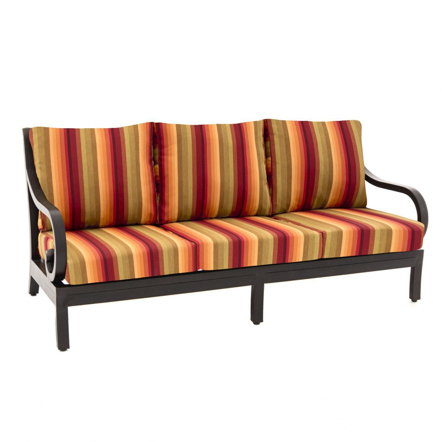 Sunbrella Astoria Sunset 6 Piece Large Outdoor Replacement Sofa Cushion