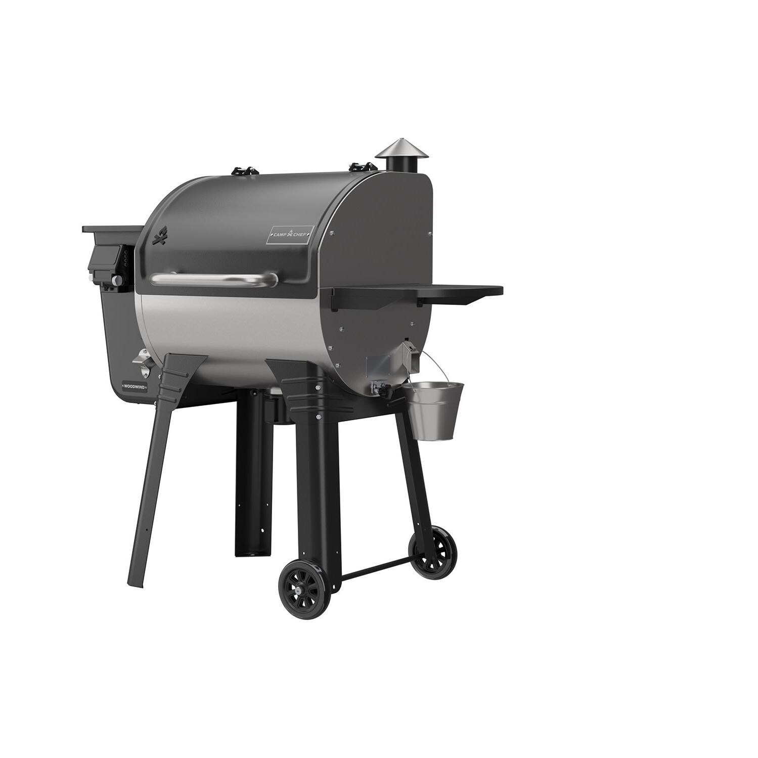 Camp Chef PG24SSG Woodwind SS 24 Pellet Grill - Display - Angled Left - White Background thumbnail