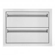BBQGuys.com Aspen Series 20-Inch Stainless Steel Double Access Drawer image