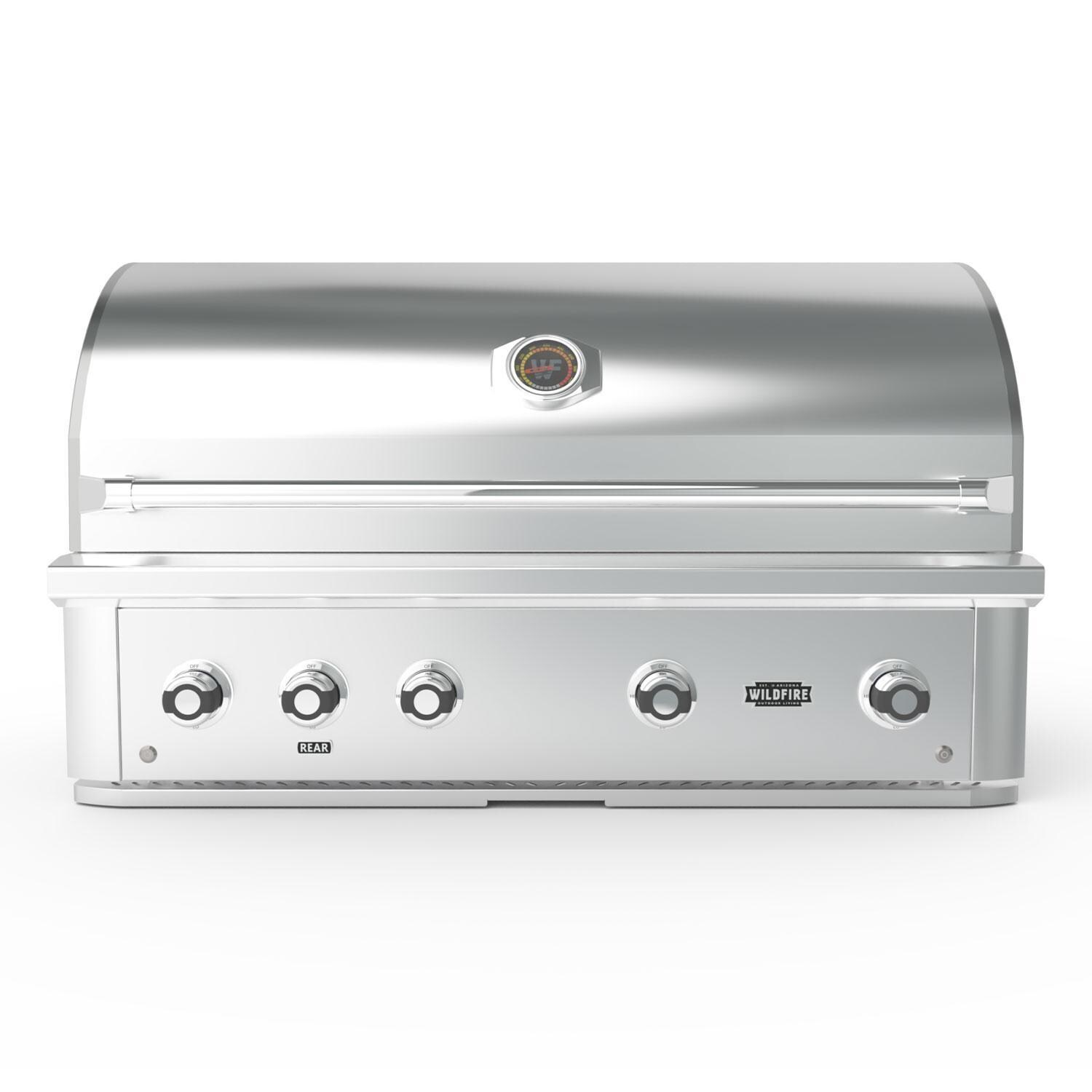 Wildfire Ranch Pro 42-in 304 SS Propane Grill w/ Freestanding Cart - Grill - White Background thumbnail