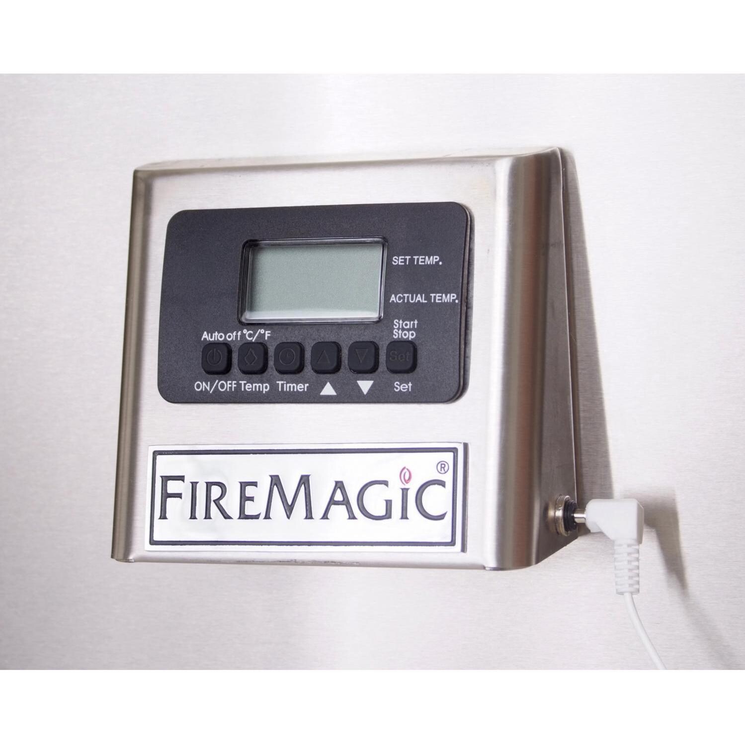 Fire Magic Charcoal BBQ Meat Smoker On Stand - Digital Thermometer  thumbnail