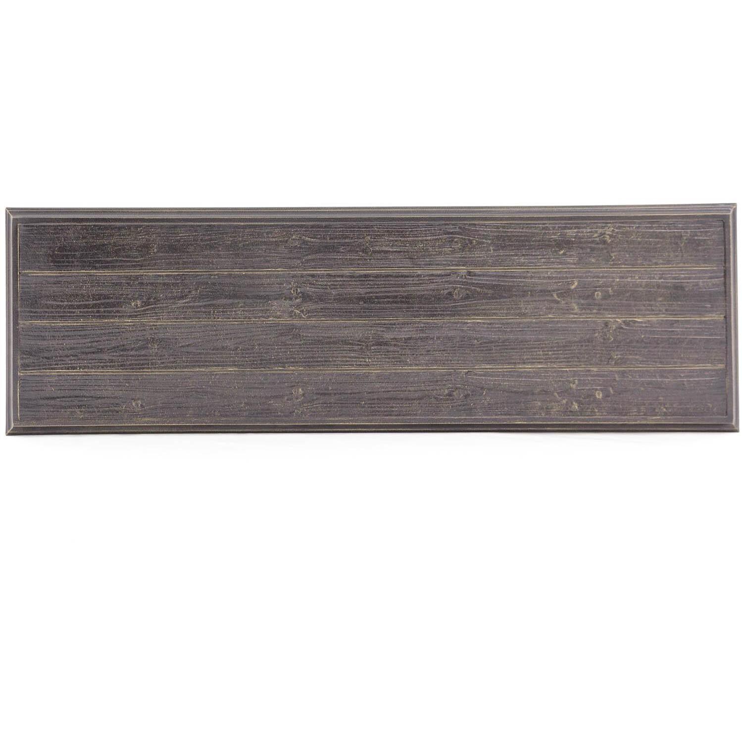 Du Monde 60 X 18 Inch Rectangular Cast Aluminum Outdoor Console Table - Top View thumbnail