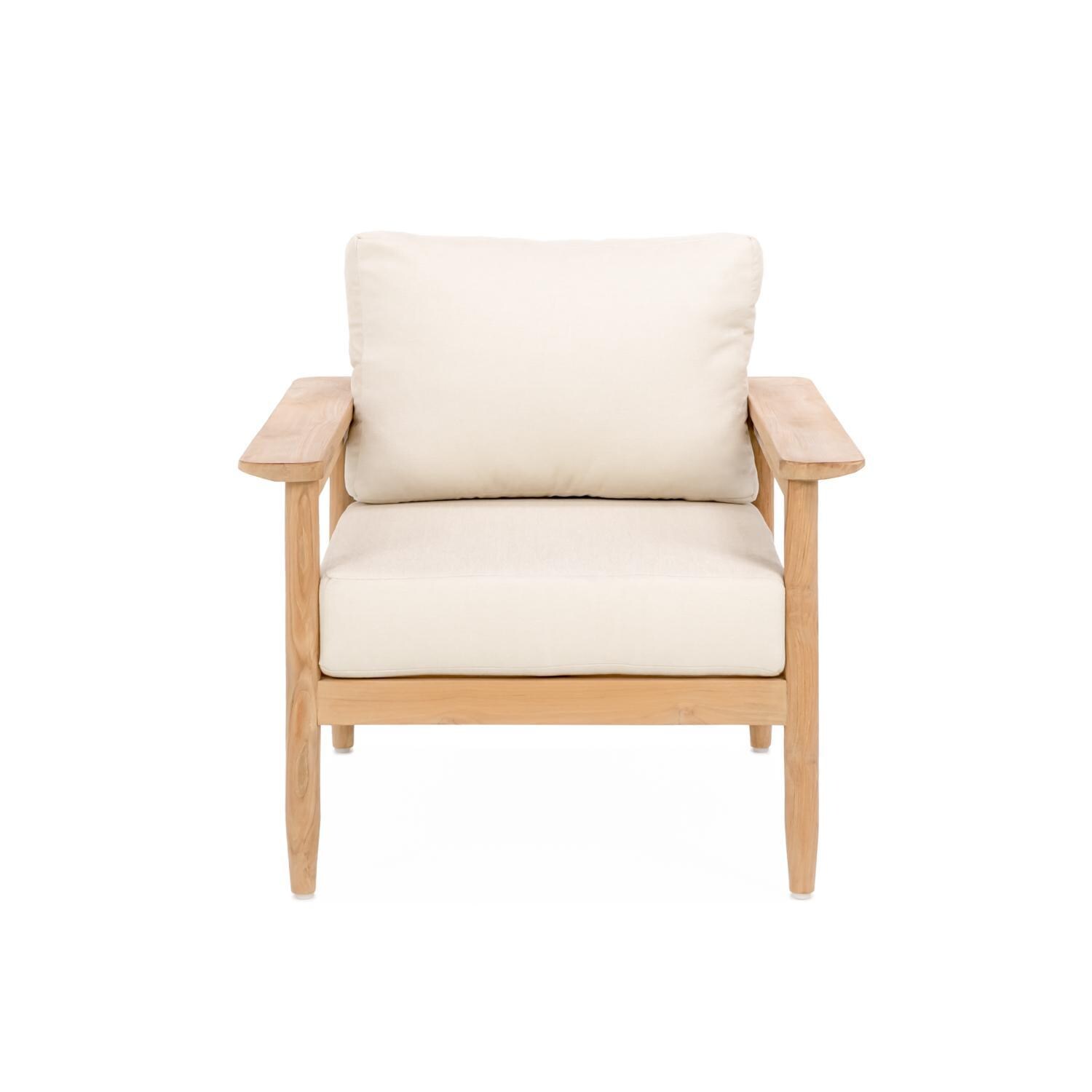 Teak + Table Ibiza Club Chair in Sand - White Background thumbnail