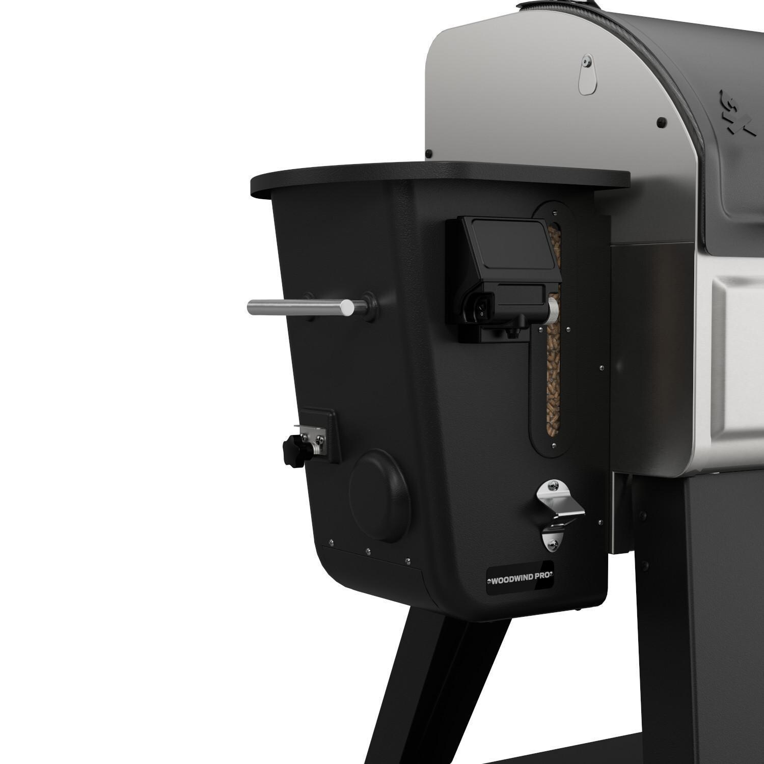 Camp Chef PG24WWSB0 Woodwind Pro WiFi 24 Inch Pellet Grill - Hopper - Detail thumbnail