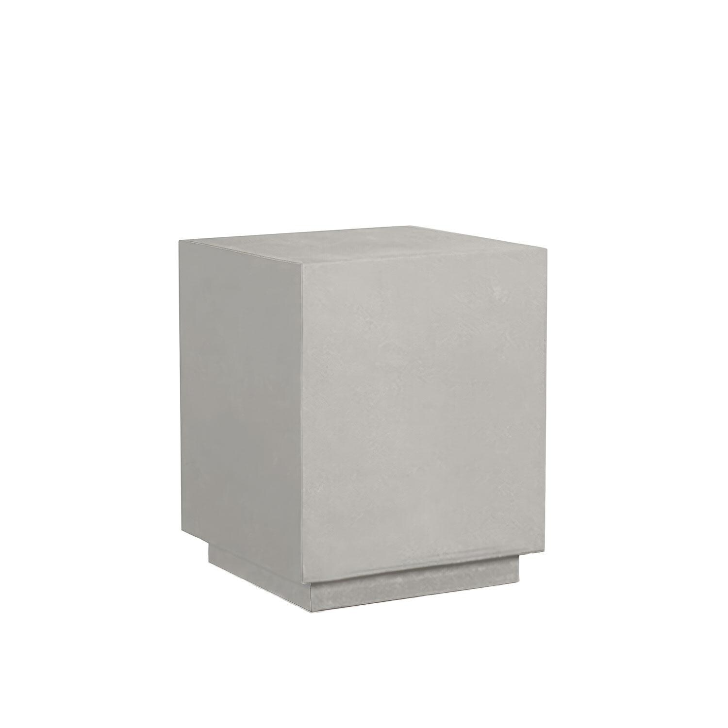 Lakeview AVEBAY-SL-PG-SET104-CF Avenue Bay Slate/Pebble Gray 3 Pc Chat Set - Canvas Flax - Middle Table - White Background thumbnail