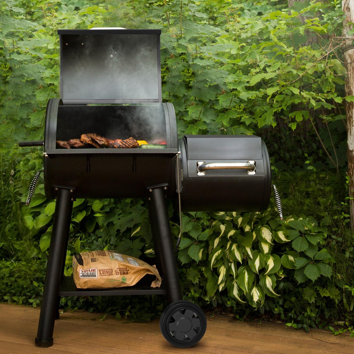 Broil King 955050 Regal Charcoal Offset 400 Smoker - Lifestyle View thumbnail