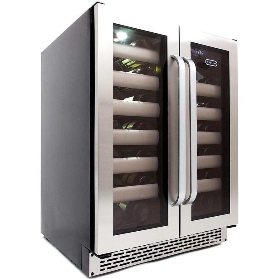 Whynter Elite 40 Bottle Steel Door Dual Zone Built In Wine Refrigerator: Presented thumbnail