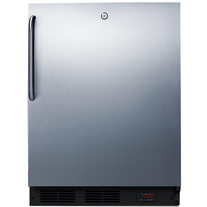 Summit 5.5 Cu. Ft. Built-In / Freestanding Commercial Rated Pub Cellar With Towel Bar Handle - FF7LBLPUBCSS - Front View thumbnail