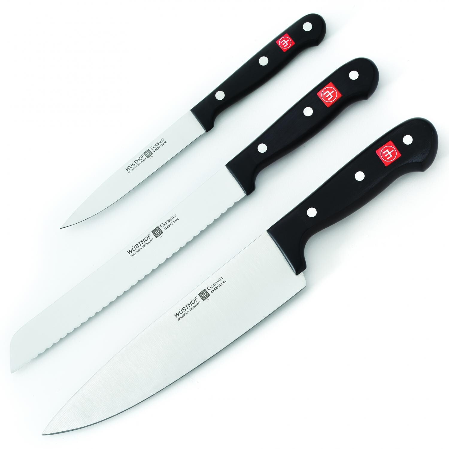 Wusthof Gourmet 3-Piece Starter Knife Set - 9675-4