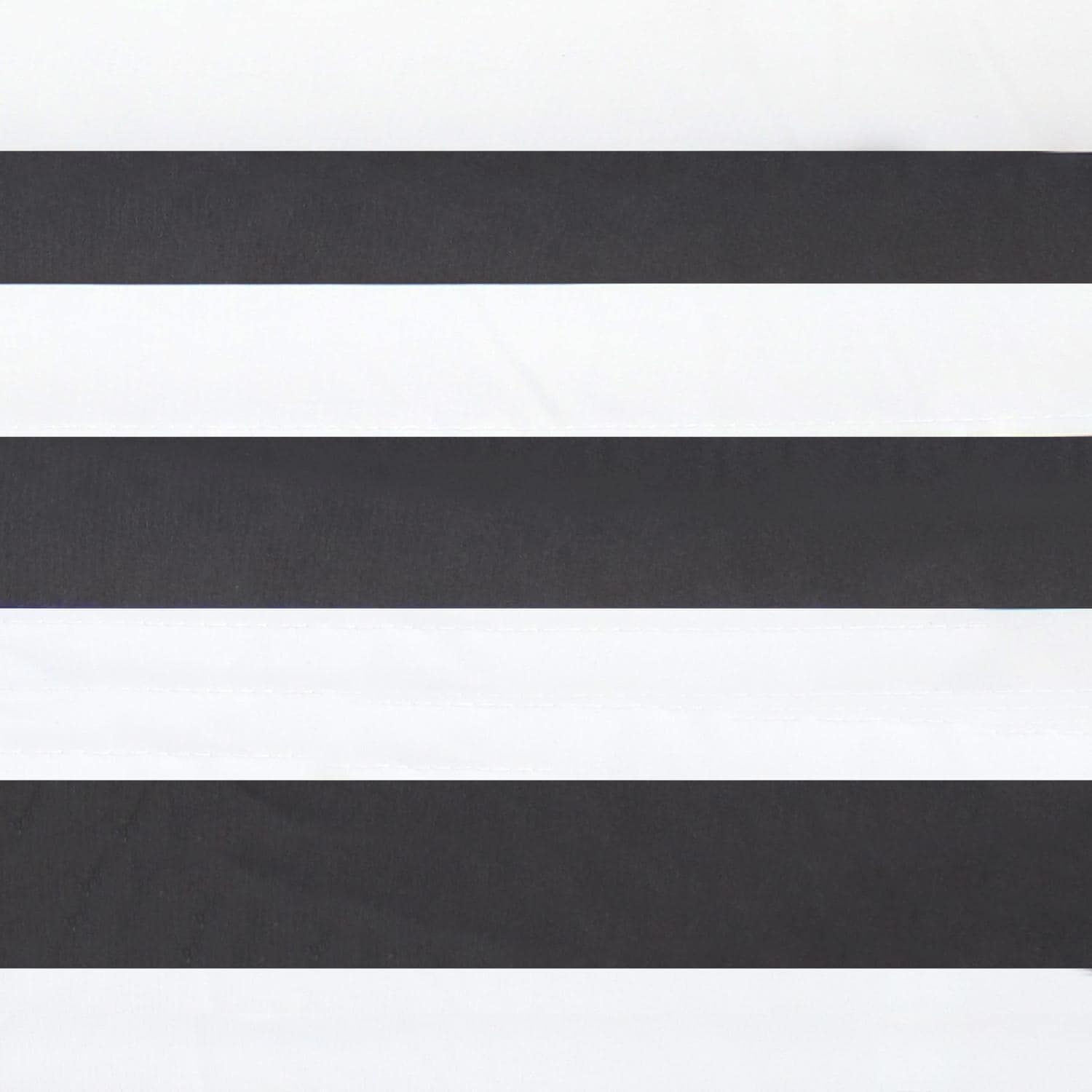 Ultimate Patio Quilted Double Hammock w/ 15-Foot Steel Beam Stand & Pillow - Black Stripe - Fabric Swatch thumbnail