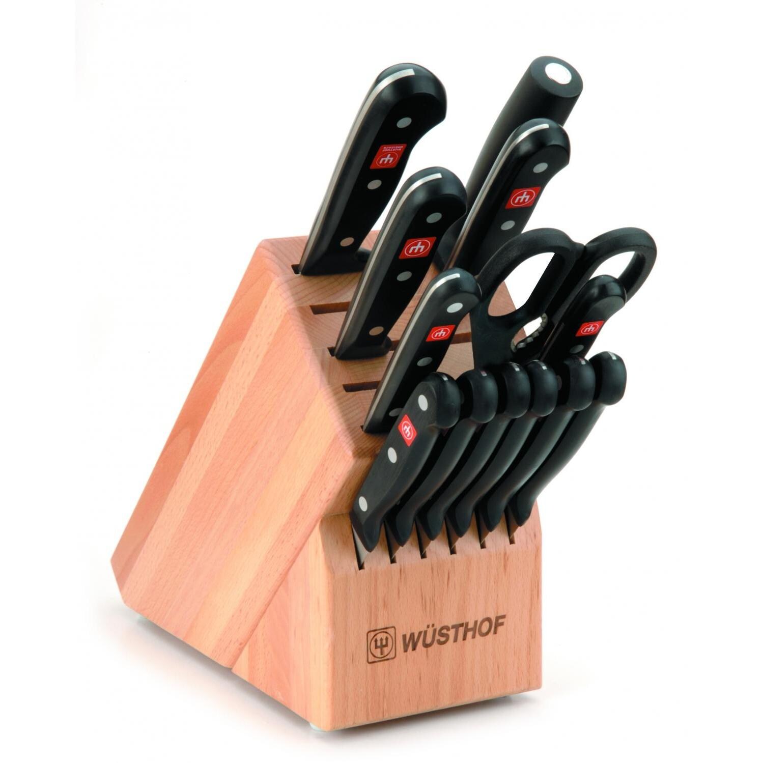 Wusthof Gourmet 14-Piece Knife Block Set - Natural thumbnail