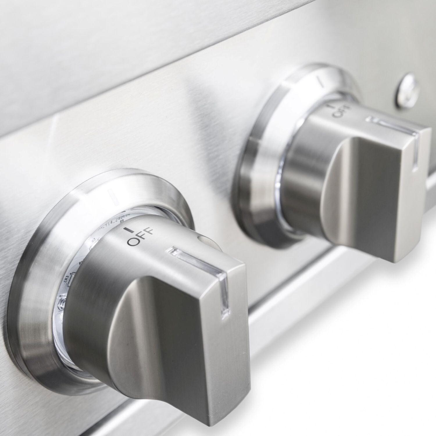 Summerset PB2PROL Pro15-in Built-In Propane Gas Power Burner - Knobs - Close Up - Detail thumbnail