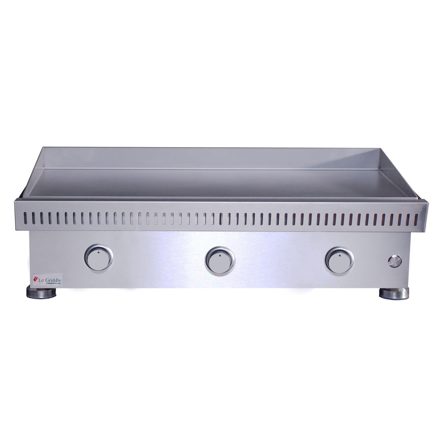 Le Griddle Commercial Series 105 42-in 3 Burner Built-In Propane Flat Top Grill w/ 3mm Plate - OML105C3 LP