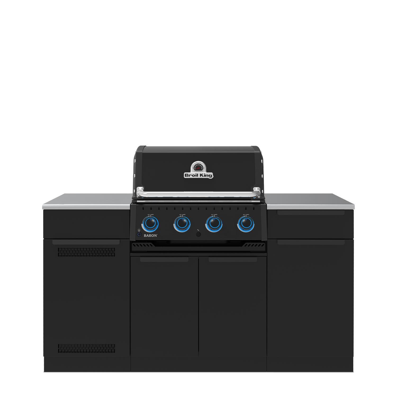 Broil King Baron 420i Shadow 4 Burner Natural Gas Grill Center - Black - 875817