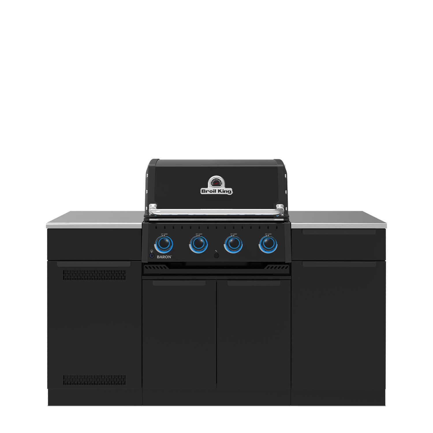 Broil King Baron 420i Shadow 4 Burner Natural Gas Grill Center - Black - 875817