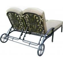 Darlee Elisabeth Cast Aluminum Patio Double Chaise Lounge image