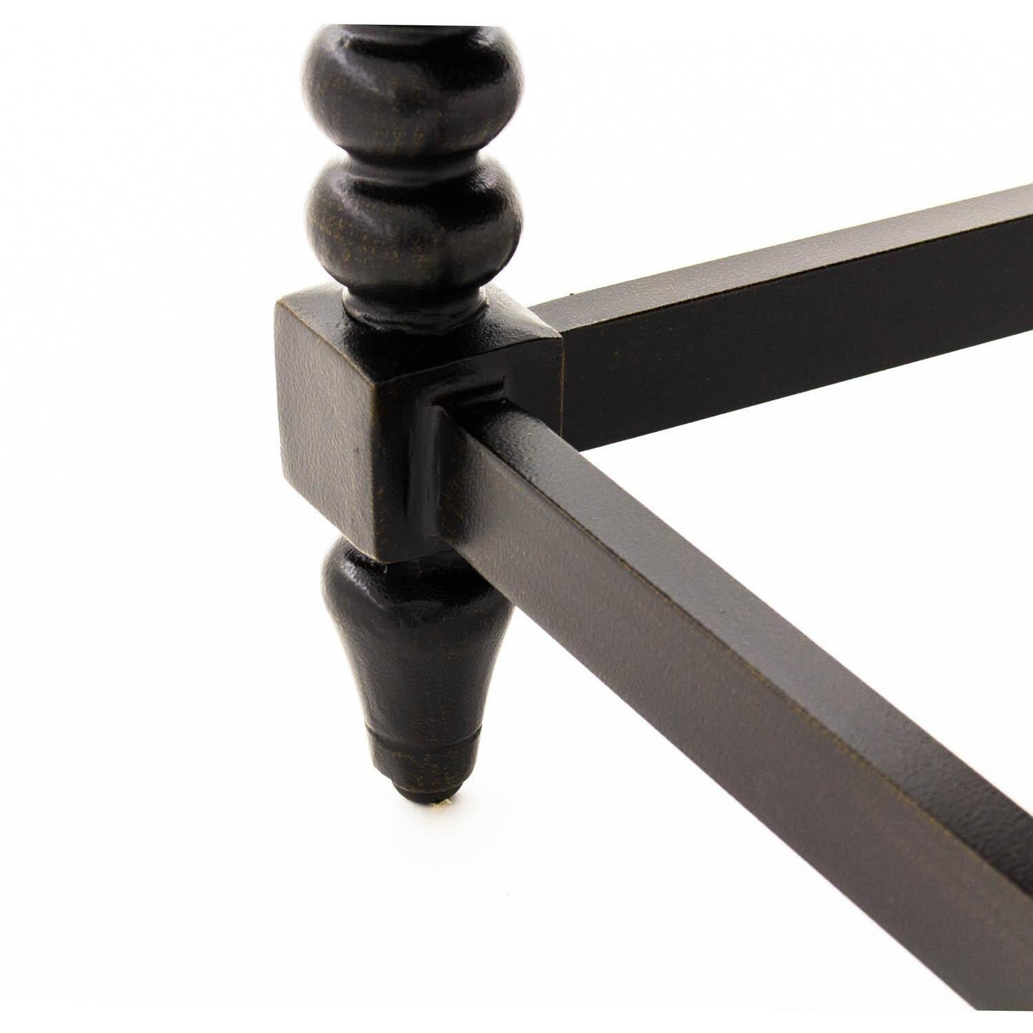 Du Monde 46 X 24 Inch Rectangular Cast Aluminum Outdoor Coffee Table - Foot Detail thumbnail