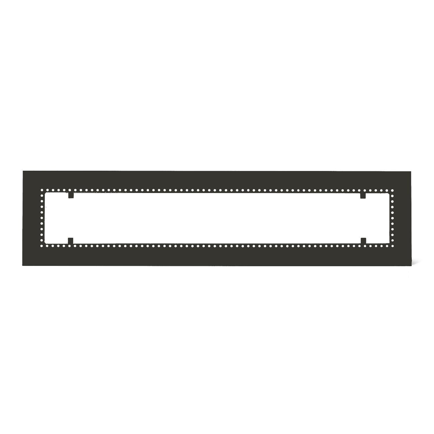 Infratech W30 Flush Mount Frame For 61 1/4-Inch Heaters - Black thumbnail