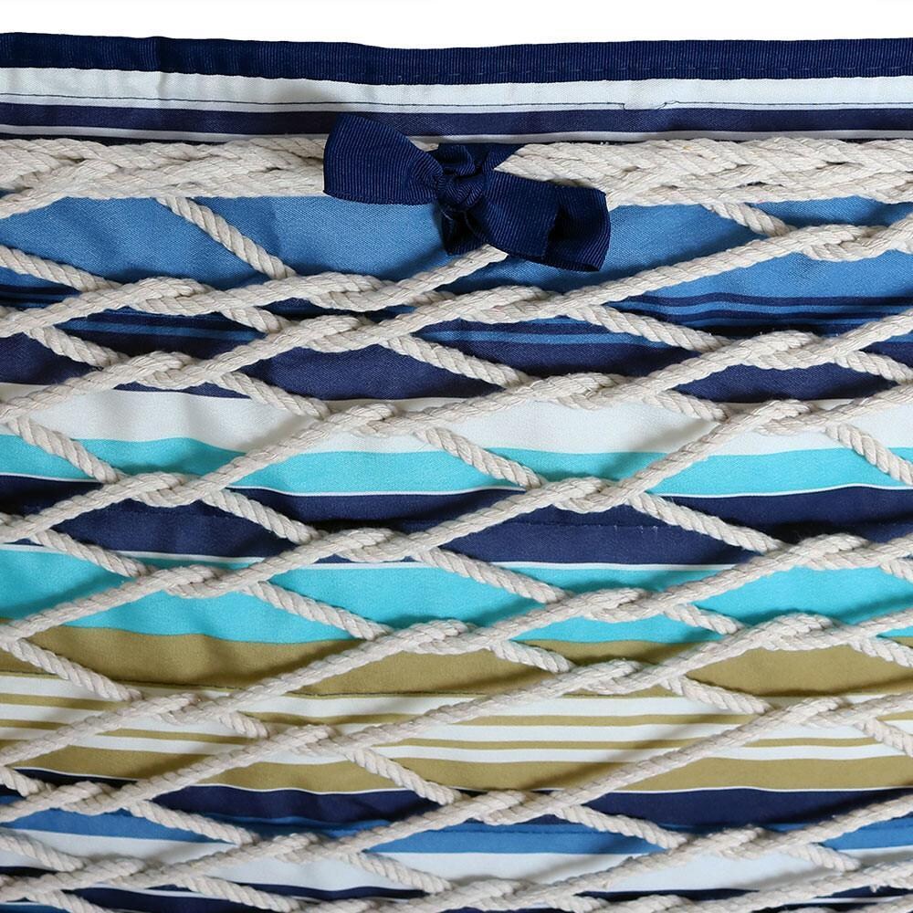 Ultimate Patio Quilted Hammock Pad & Pillow Set - Lake View - Tied to Rope Hammock thumbnail