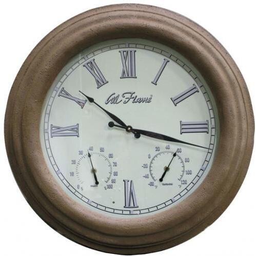 Cal Flame Outdoor Clock