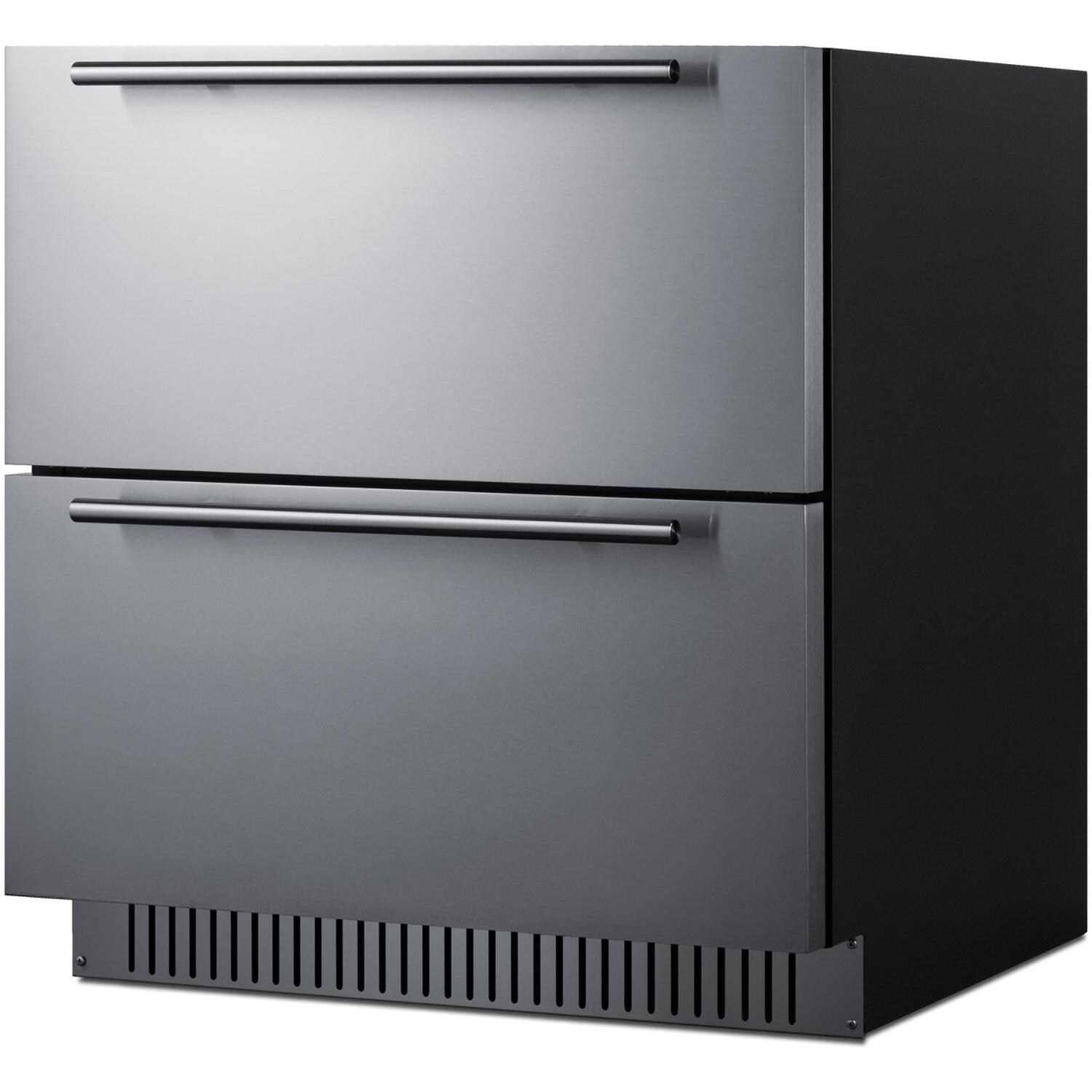 Summit SPR3032DADA 30-Inch 5.42 Cu. Ft. 2-Drawer All-Refrigerator - No Panel - Angled thumbnail