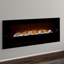 Modern Flames Home Fire 60-Inch Built-In Fireplace W/ Focus Bowl & Reflective Black Glass Side Panels - HF60CBI image