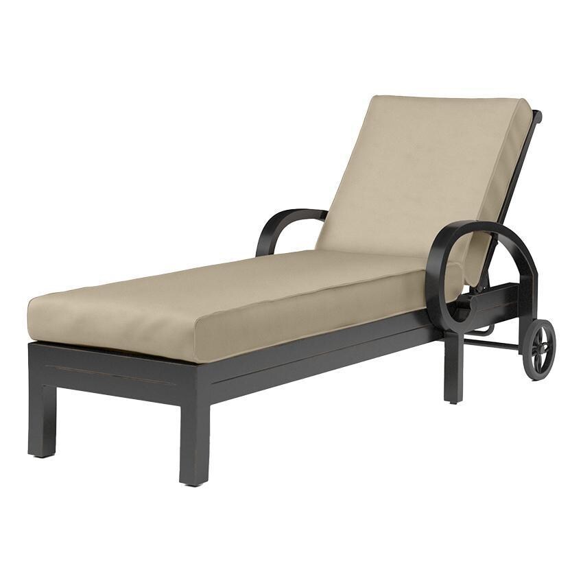 Monterey Chaise Lounge in Copper/Linen Stone w/ Selt Welt by Sunset West - White Background thumbnail