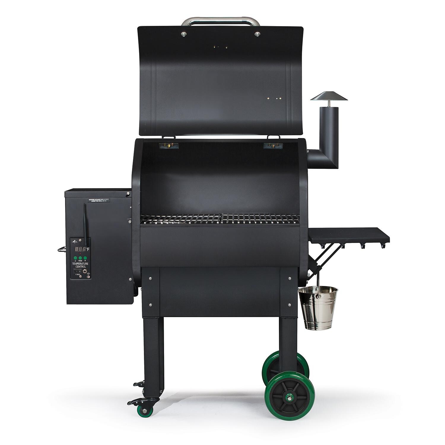 Green Mountain Grills DBWF Daniel Boone Wi-Fi Controlled Wood Pellet Grill - Open