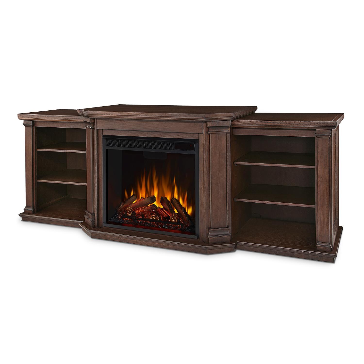 Real Flame - 7930E-CO - Valmont 75-Inch Electric Fireplace Entertainment Center - Chestnut Oak - Front thumbnail