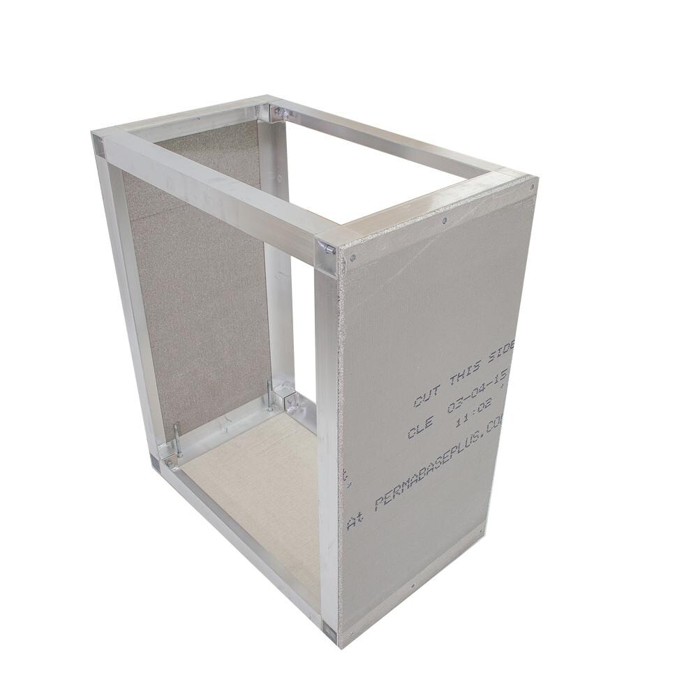 Grillnetics Modular 18-Inch Adjustable Outdoor Kitchen Base Cabinet - Right-Side Angled View thumbnail