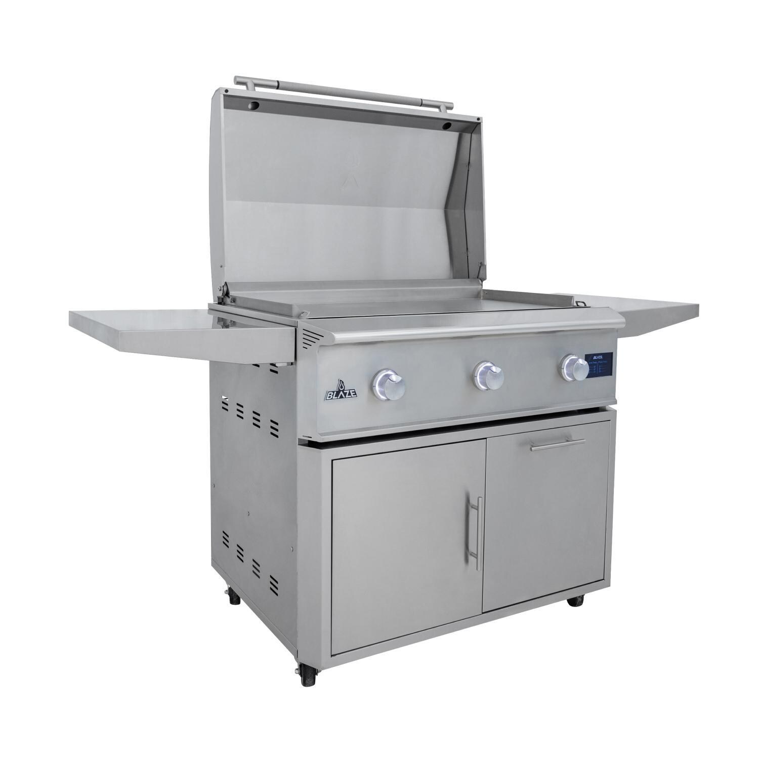 Blaze BLZ-GRIDDLE40-CART-LTSC LTE PRO 40-Inch Gas Griddle Cart - Shown w/ Grill (Not Included) - White Background thumbnail