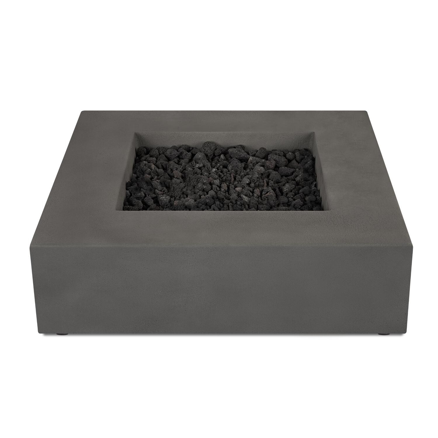 BBQGuys Signature 140NG-CBN Estes 40-Inch Square Natural Gas Fire Table - Top View thumbnail