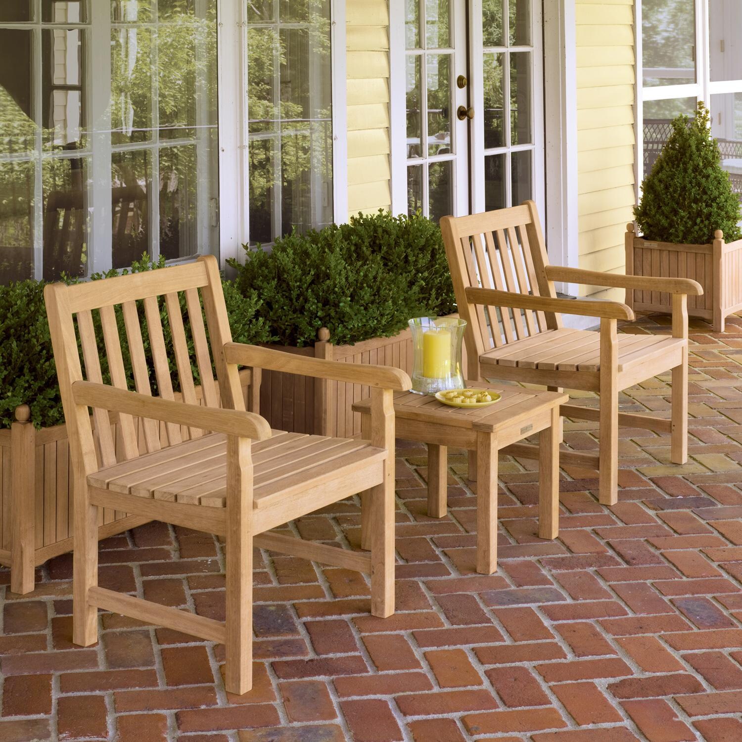 Classic 3 Pc Teak Seating Set by Oxford Garden
