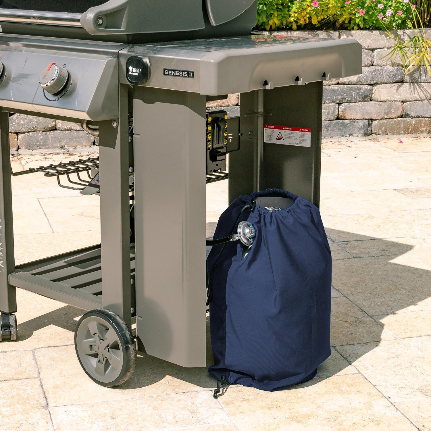 Signature Series Propane Tank Cover by BBQGuys - Lifestyle thumbnail