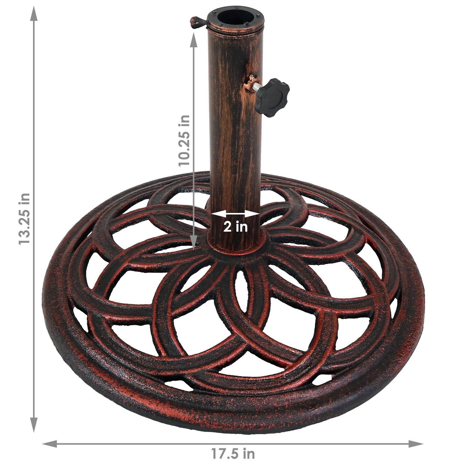 Ultimate Patio 17 Lb Celtic Knot Cast Iron Umbrella Base - Overview thumbnail