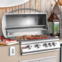 Blaze 32-Inch 4-Burner Built-In Natural Gas Grill With Rear Infrared Burner - BLZ-4-NG image