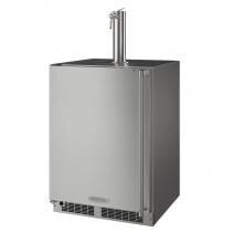Marvel 24-Inch 5.7 Cu. Ft. Left Hinge Built-in Outdoor Rated Single Tap Wine Dispenser - Stainless Steel - MO24BNS2LS