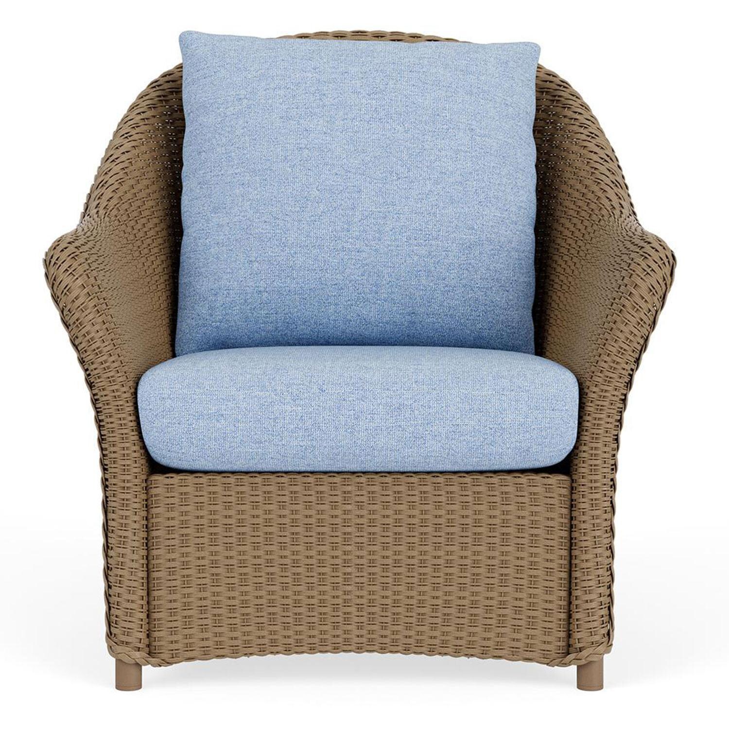 Lloyd Flanders Weekend Retreat Lounge Chair in Fawn Finish W/ Demo Skyway Fabric thumbnail