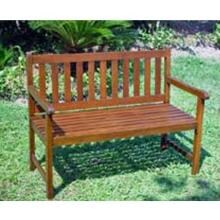 International Caravan Pescara Wood Patio Bench