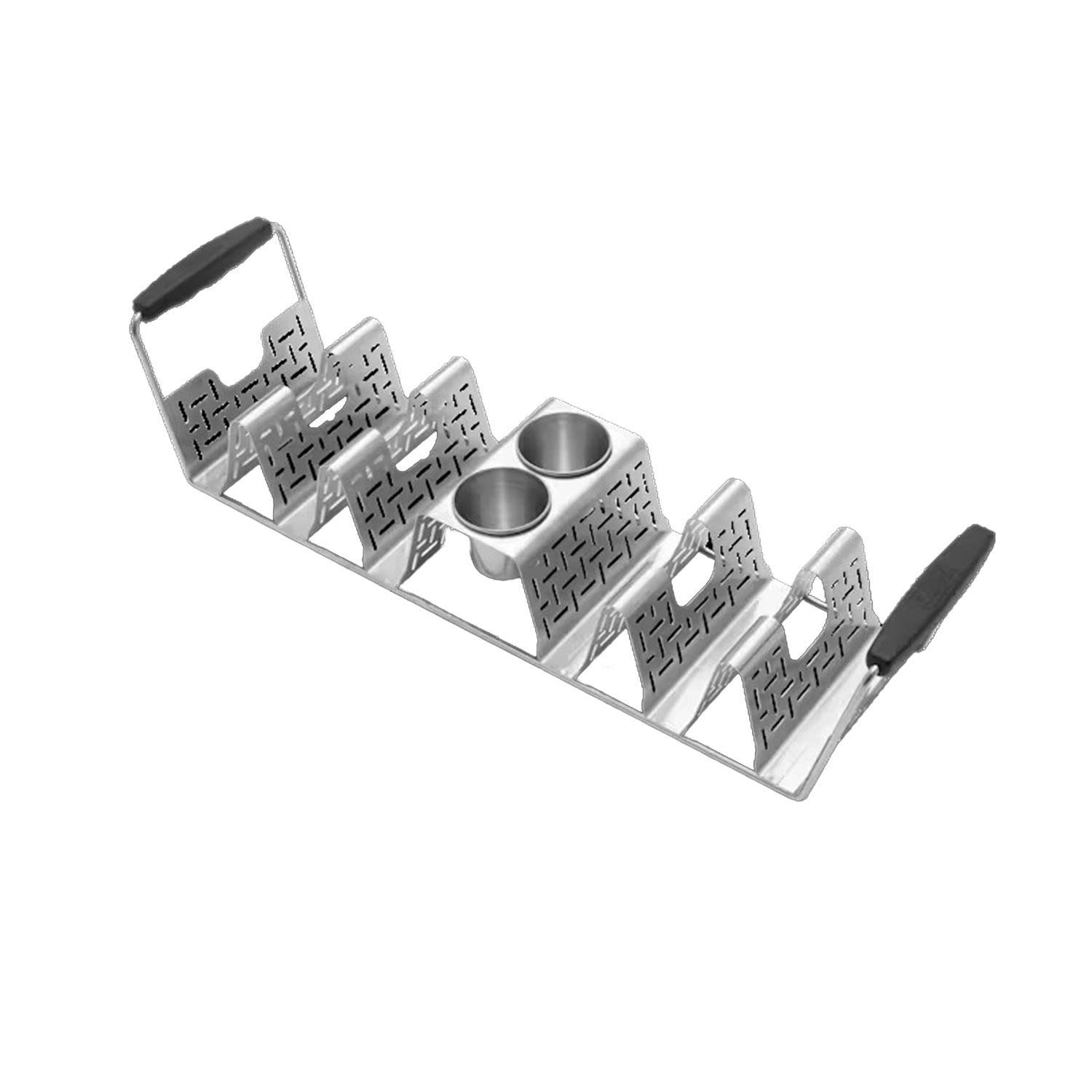Weber 3400073 Stainless Steel Griddle Taco Rack : BBQGuys