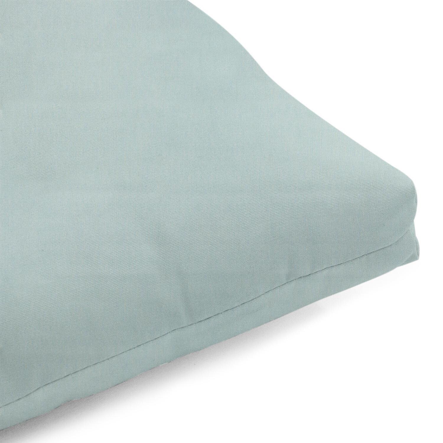 Sunbrella Canvas Spa Large Outdoor Replacement Bench Cushion By UltimatePatio.com - Corner Detail thumbnail