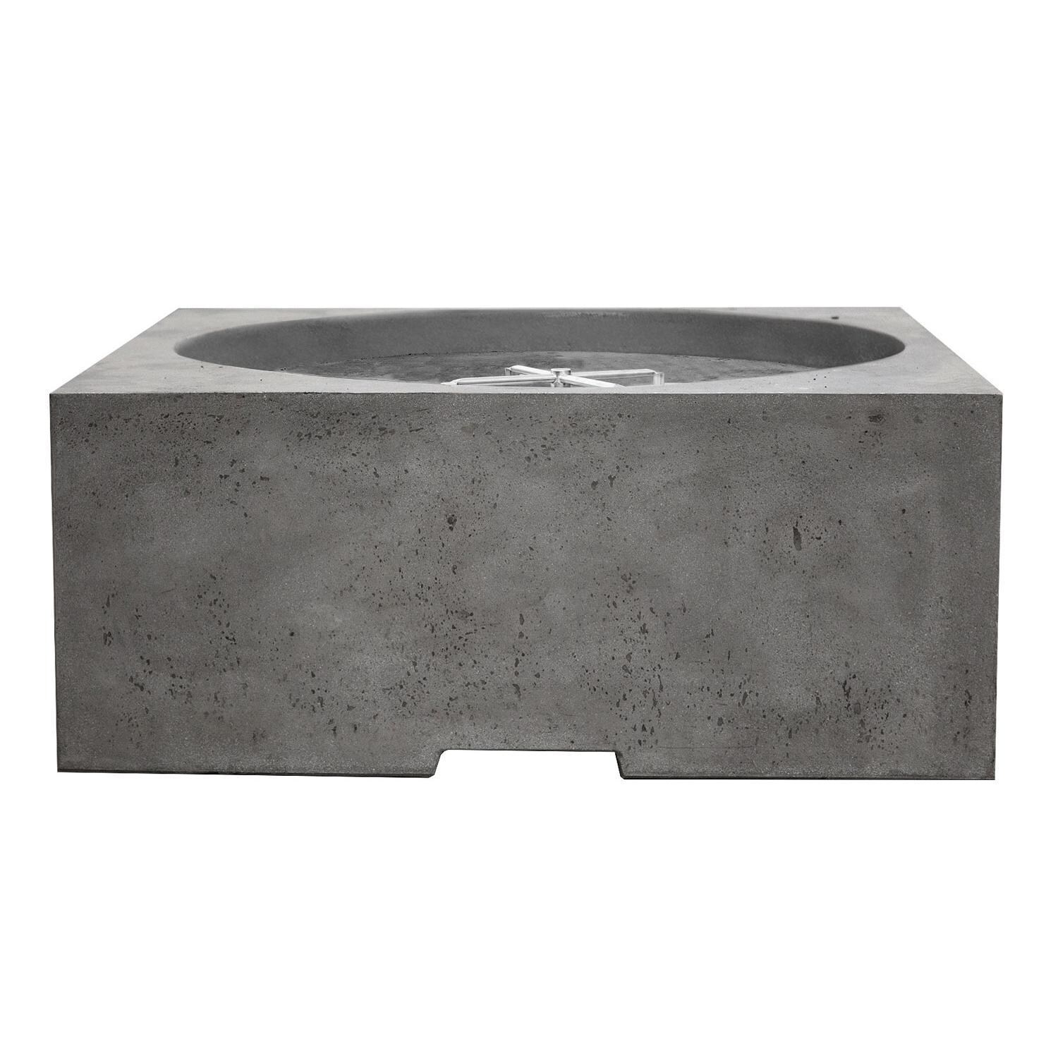 Prism Hardscapes SCPH-705-4LP Piazza 39-in Propane Gas Square Fire Pit Table - Pewter thumbnail