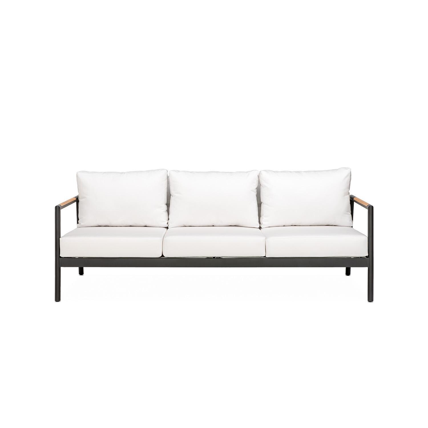 Teak + Table Paros Sofa in Natural - White Background thumbnail