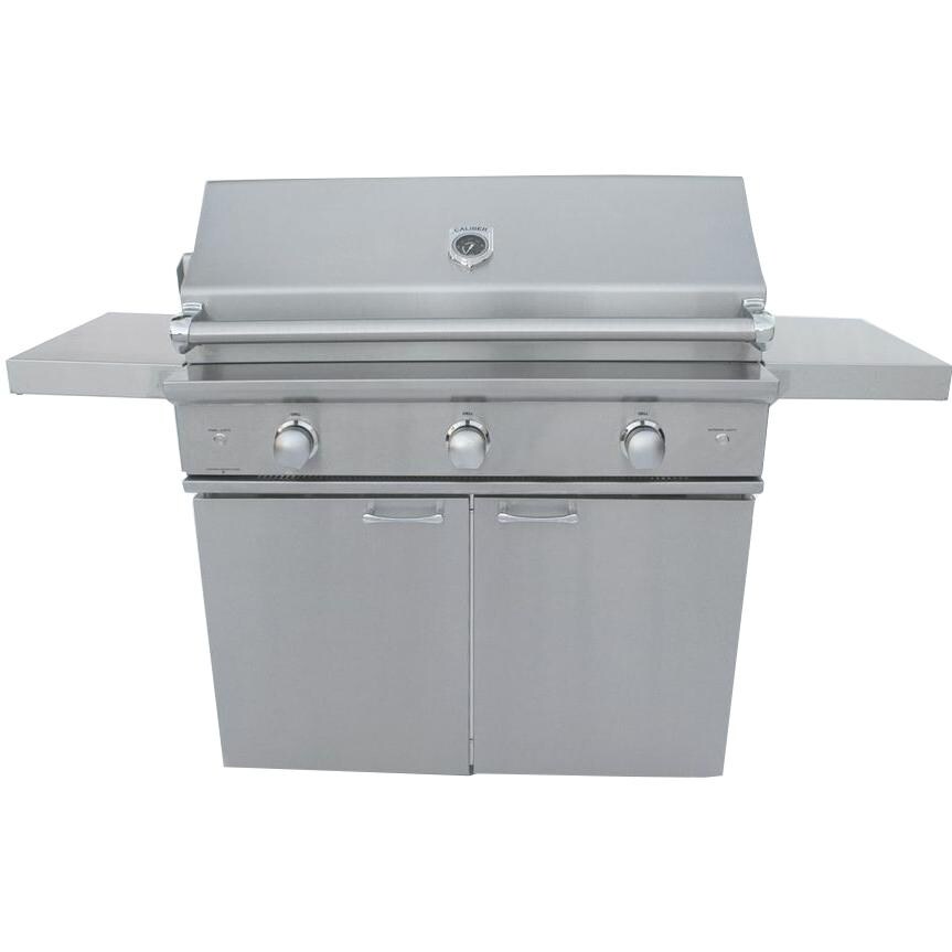 Caliber CrossFlame Silver 35-Inch Natural Gas Grill With Rotisserie