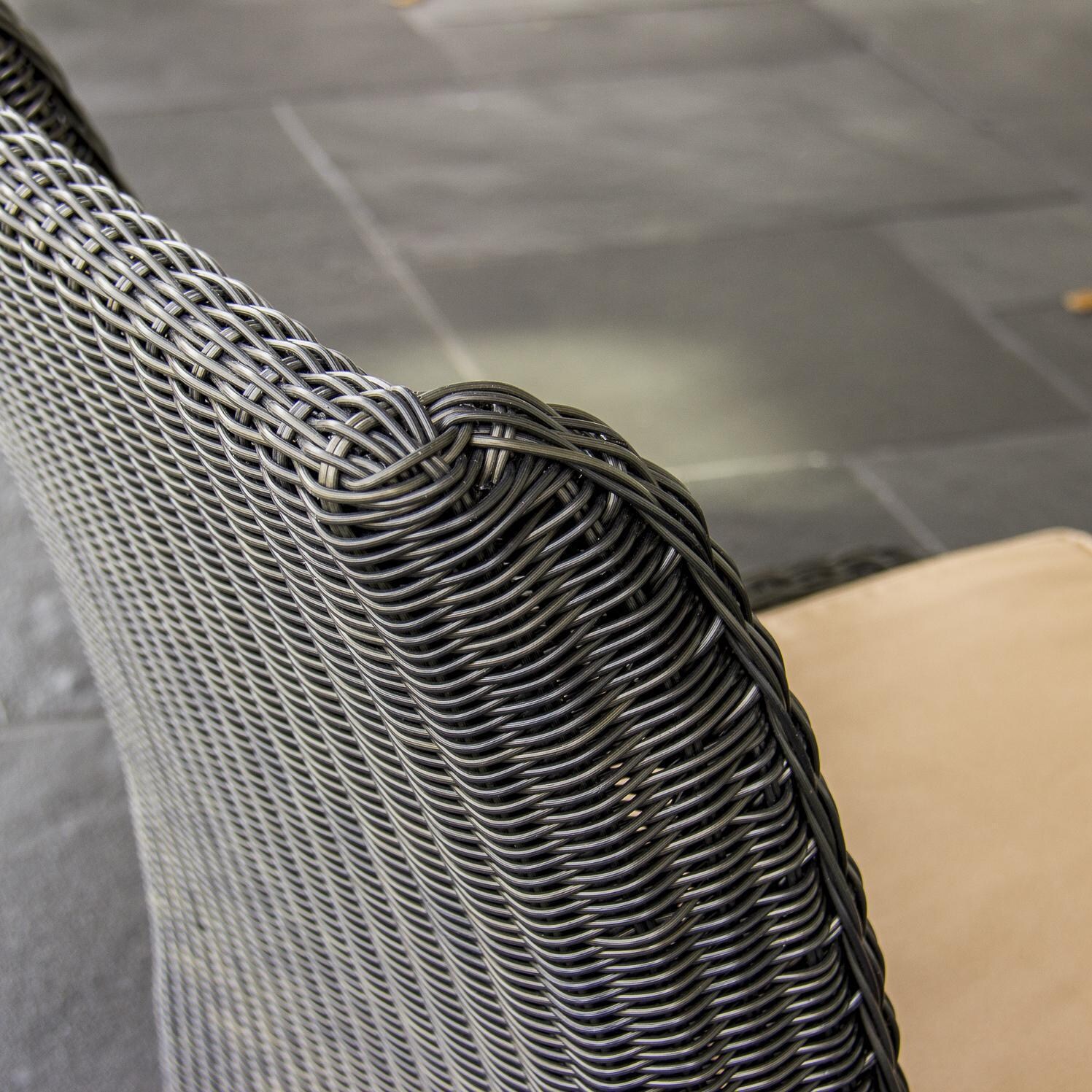 Bienville Resin Wicker Dining Side Chair - Corner Detail thumbnail