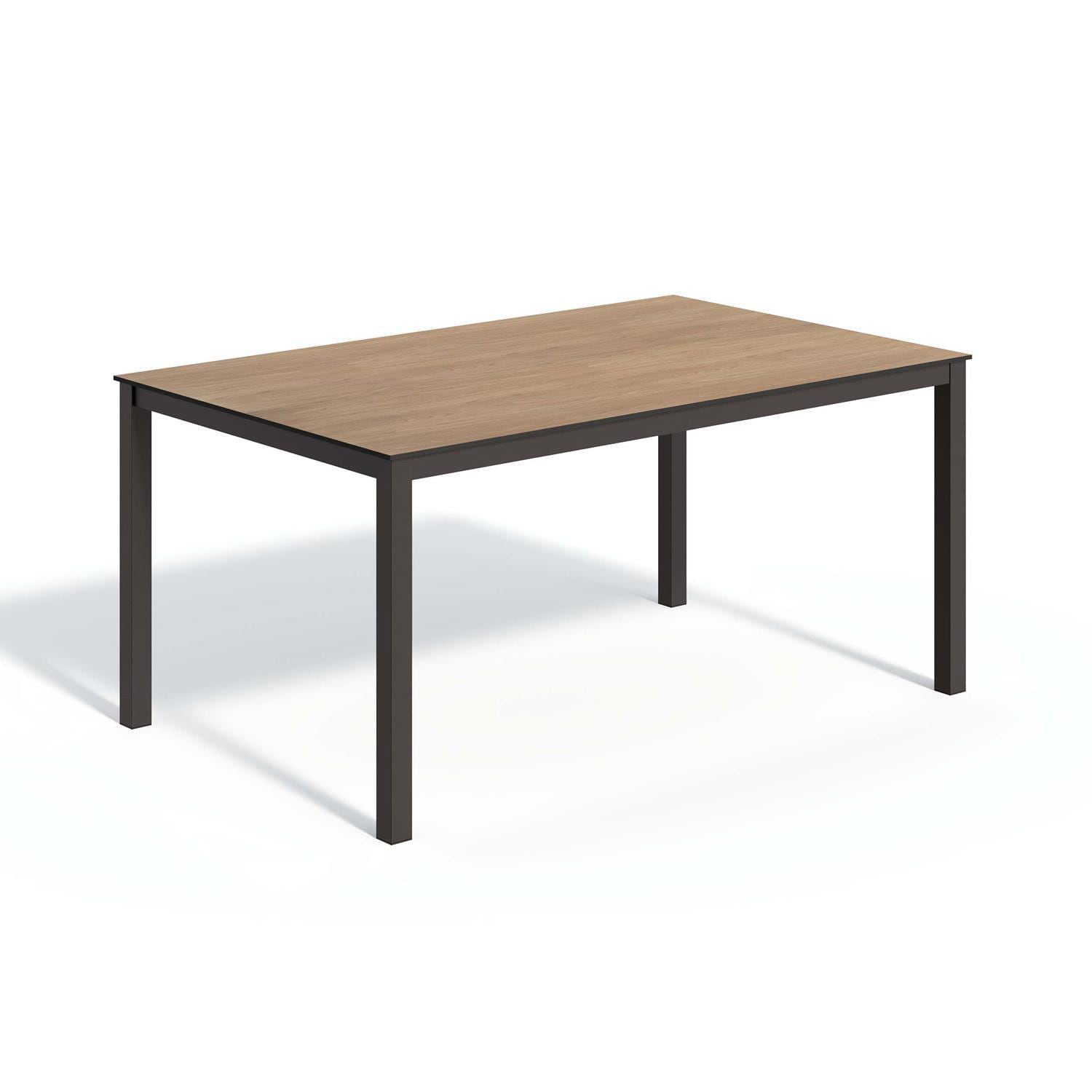 Travira 63 Inch Carbon Aluminum Dining Table W/ Enigma HPL Table
