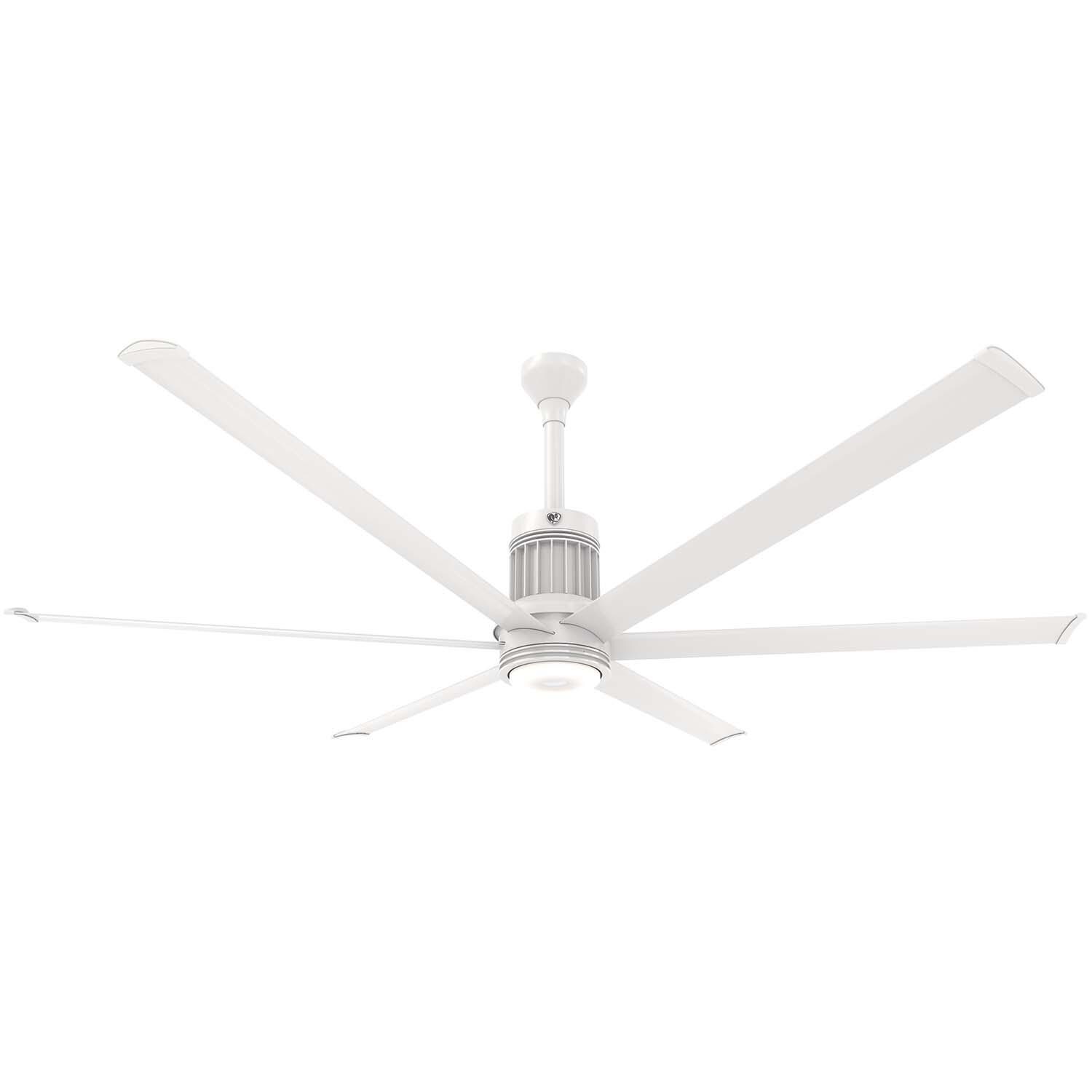 Big Ass Fans MK-I61-071906A729I12 84-Inch i6 Ceiling Fan Universal Mount W/12-Inch Ext Tube White - With Light On (Sold Separately) thumbnail