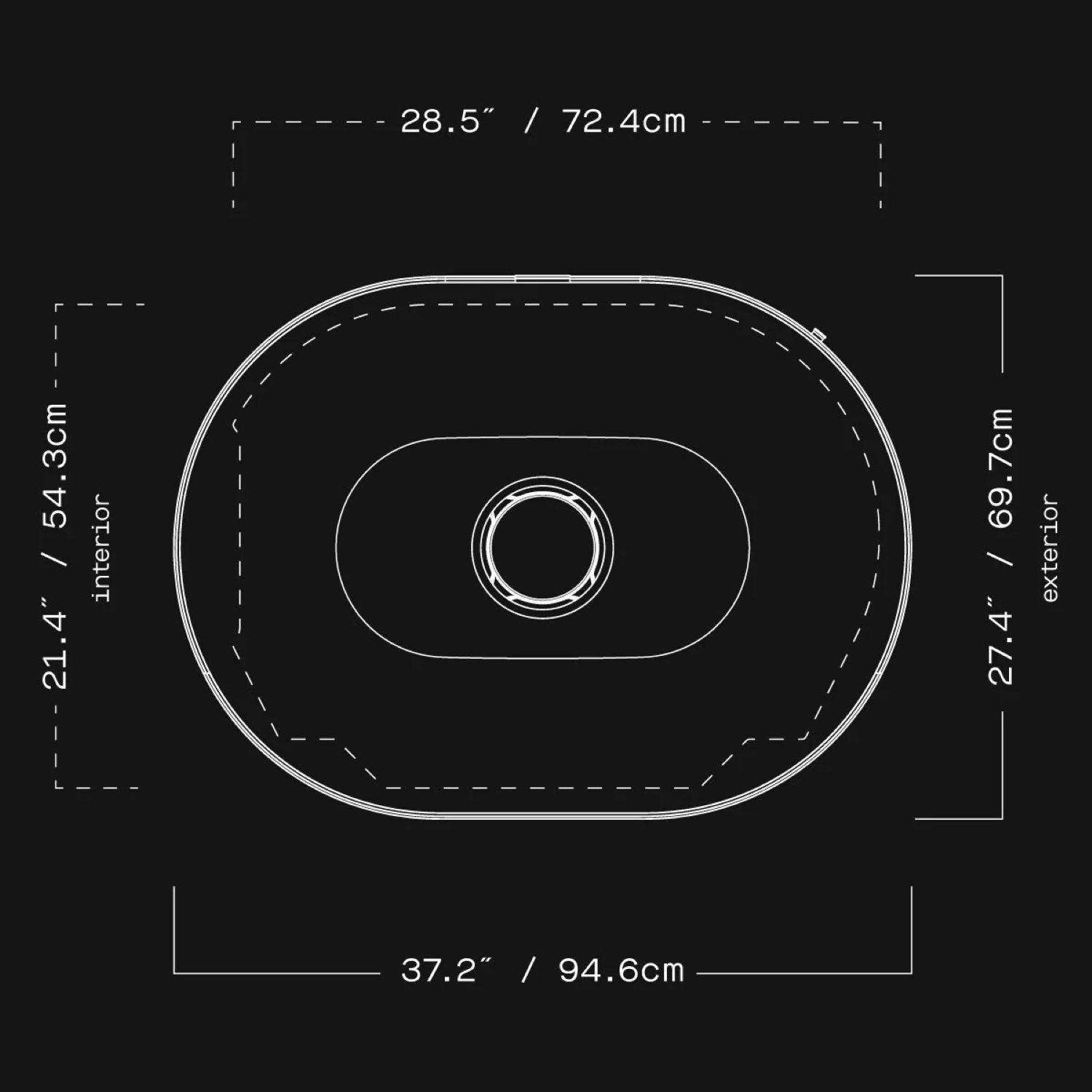 Gozney GMNOBUS1826 Dome XL Gen 2 Natural Gas Pizza Oven - Off Black - Dimensional thumbnail