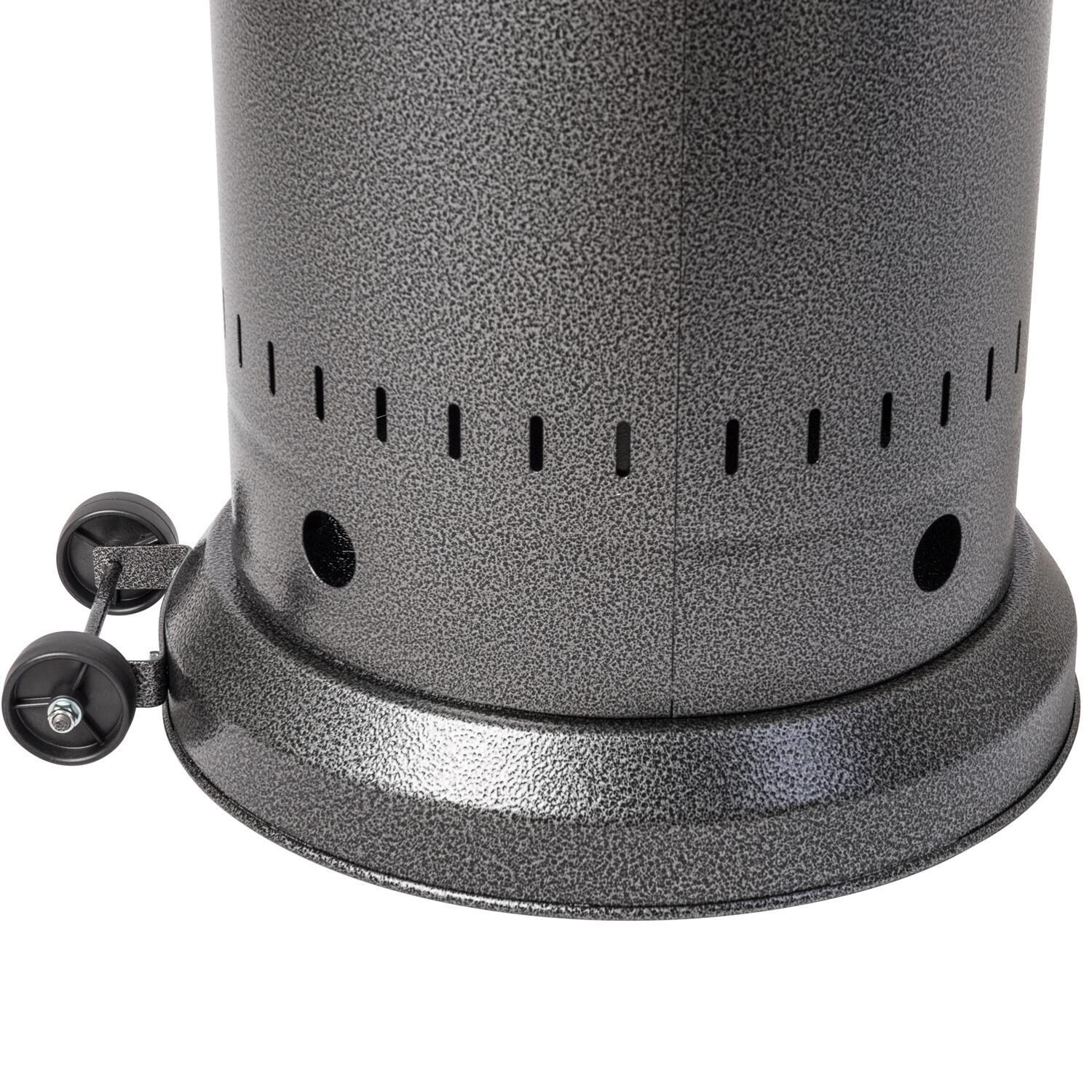 Ultimate Patio SC62555 Propane Commercial Patio Heater - Hammered Platinum - Wheels thumbnail
