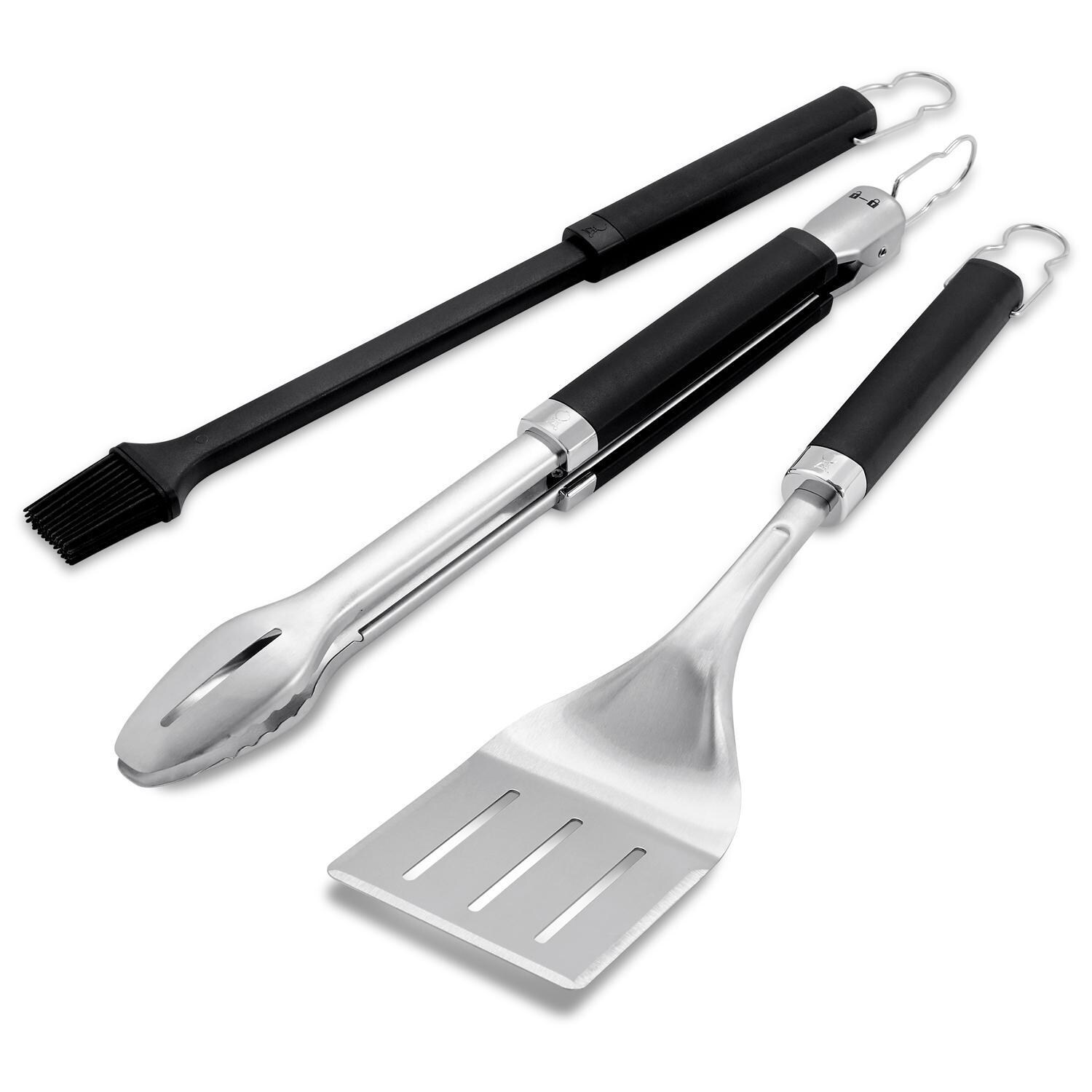 Weber 6772 Precision 3-Piece Grilling Tool Set - White Background thumbnail